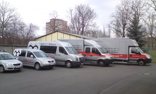 Autofolierung für die Fahrzeugflotte der Firma TeamSpirit Erfurt