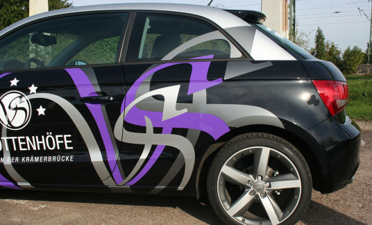 Autofolierung Audi A1 für die Schottenhöfe Erfurt