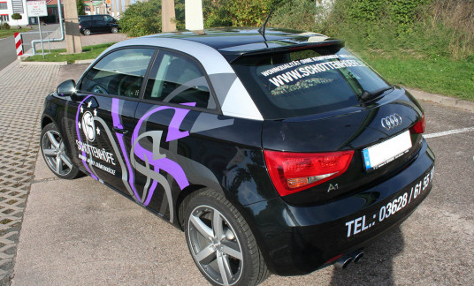 Autofolierung Audi A1 für die Schottenhöfe Erfurt