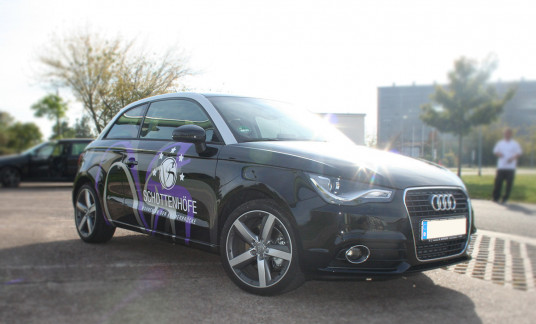 Autofolierung Audi A1 für die Schottenhöfe Erfurt