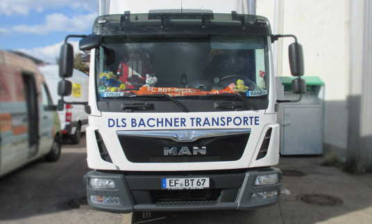 LKW-Beschriftung für DLS Bachner Transporte