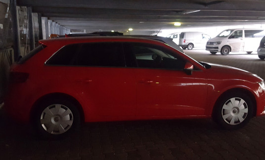 Autofolierung Audi A3 - Stadtwerke Erfurt - vorher