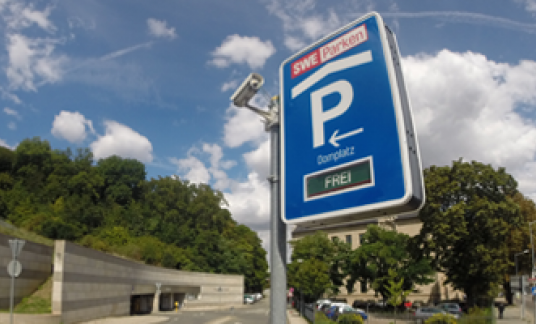 Beschilderung SWE Parken in Erfurt