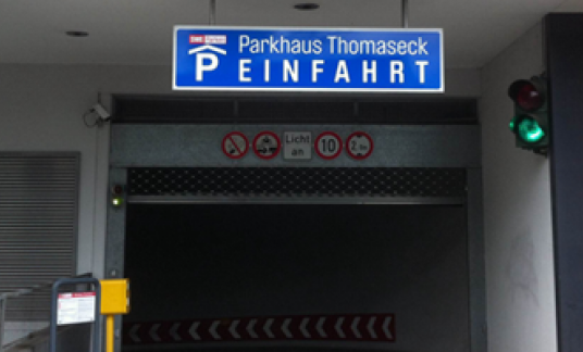 Beschilderung SWE Parken in Erfurt