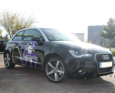 Autofolierung Audi A1 für die Schottenhöfe Erfurt